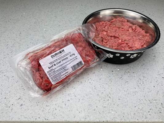 Beef and Liver Mince - 454g (1lb) x14 Packs
