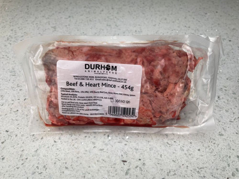 Beef & Heart Mince - 454g (1lb) x14 Packs
