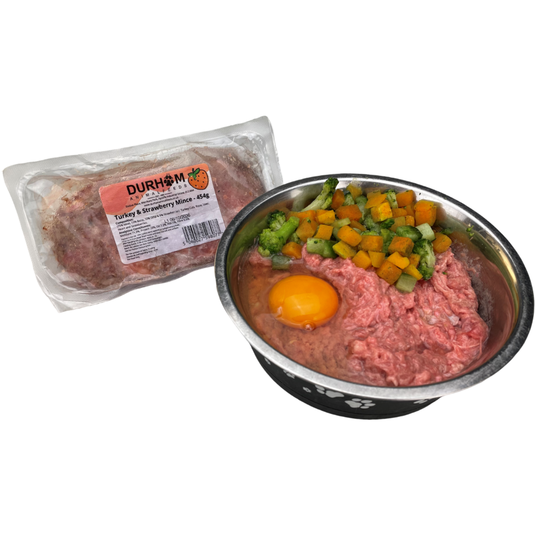 Turkey & Strawberry Mince - 454g (1lb) x14 Packs