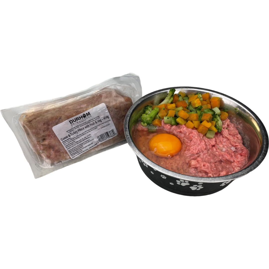 Goose & Turkey Mince with Fruit & Veg Mince - 454g (1lb) x14 Packs