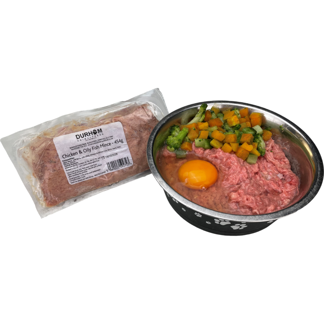 Chicken & Oily Fish Mince - 454g (1lb) x14 Packs