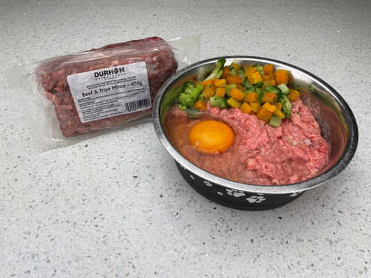 Beef & Tripe Mince - 454g (1lb) x14 Packs