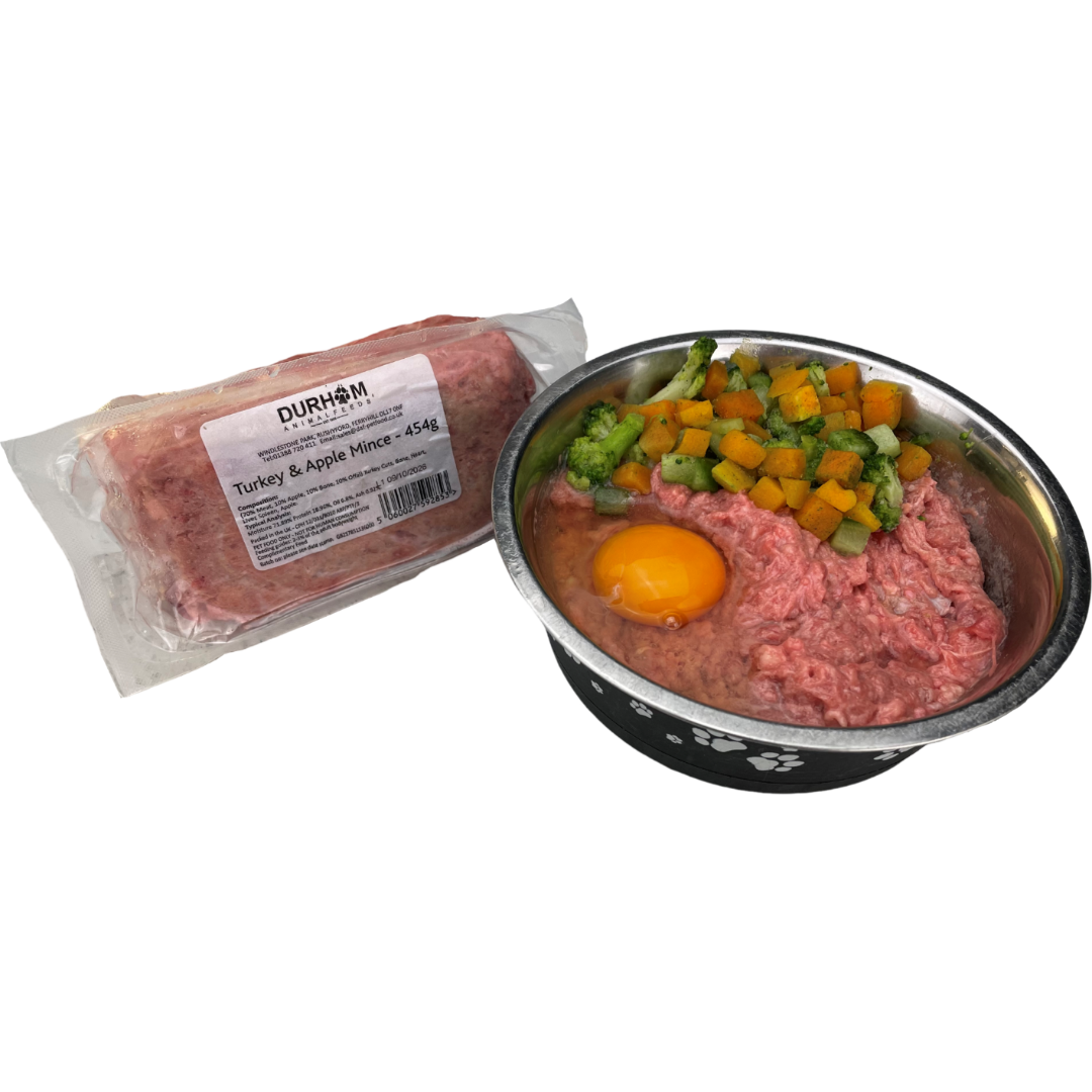 Turkey & Apple Mince - 454g (1lb) x14 Packs