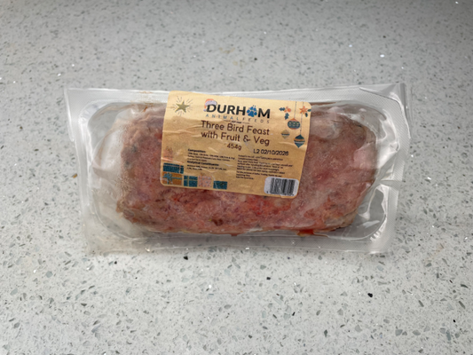 Three Bird Feast with Fruit & Veg Mince - 454g (1lb) x14 Packs