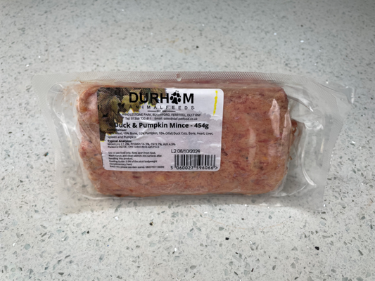 Duck & Pumpkin Mince - 454g (1lb) x14 Packs