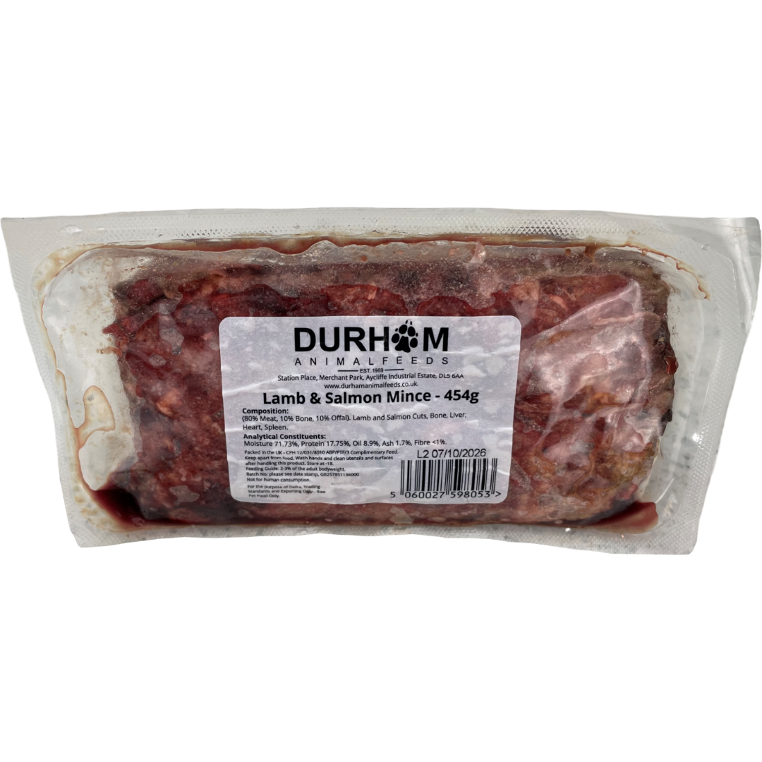 Lamb & Salmon Mince - 454g (1lb) x14 Packs