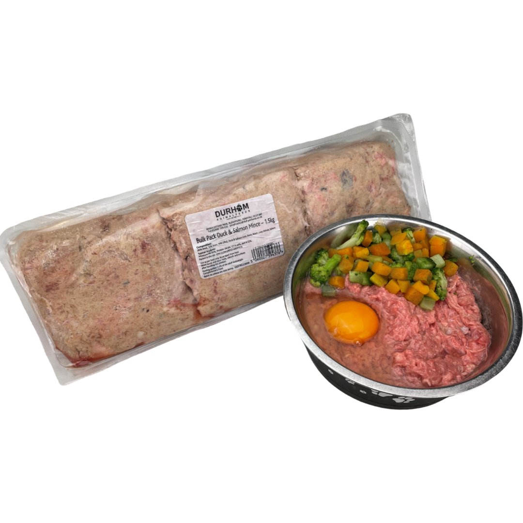Bulk Pack Duck & Salmon Mince - 1.5kg (3.3lbs)