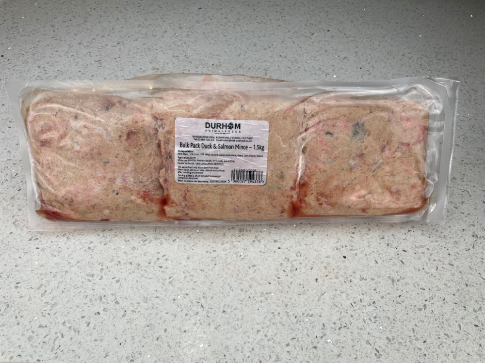 Bulk Pack Duck & Salmon Mince - 1.5kg (3.3lbs)
