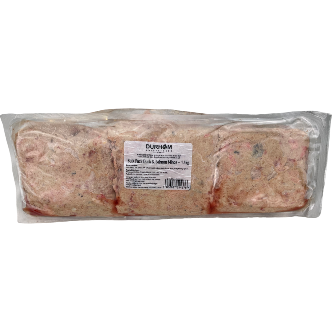 Bulk Pack Duck & Salmon Mince - 1.5kg (3.3lbs)