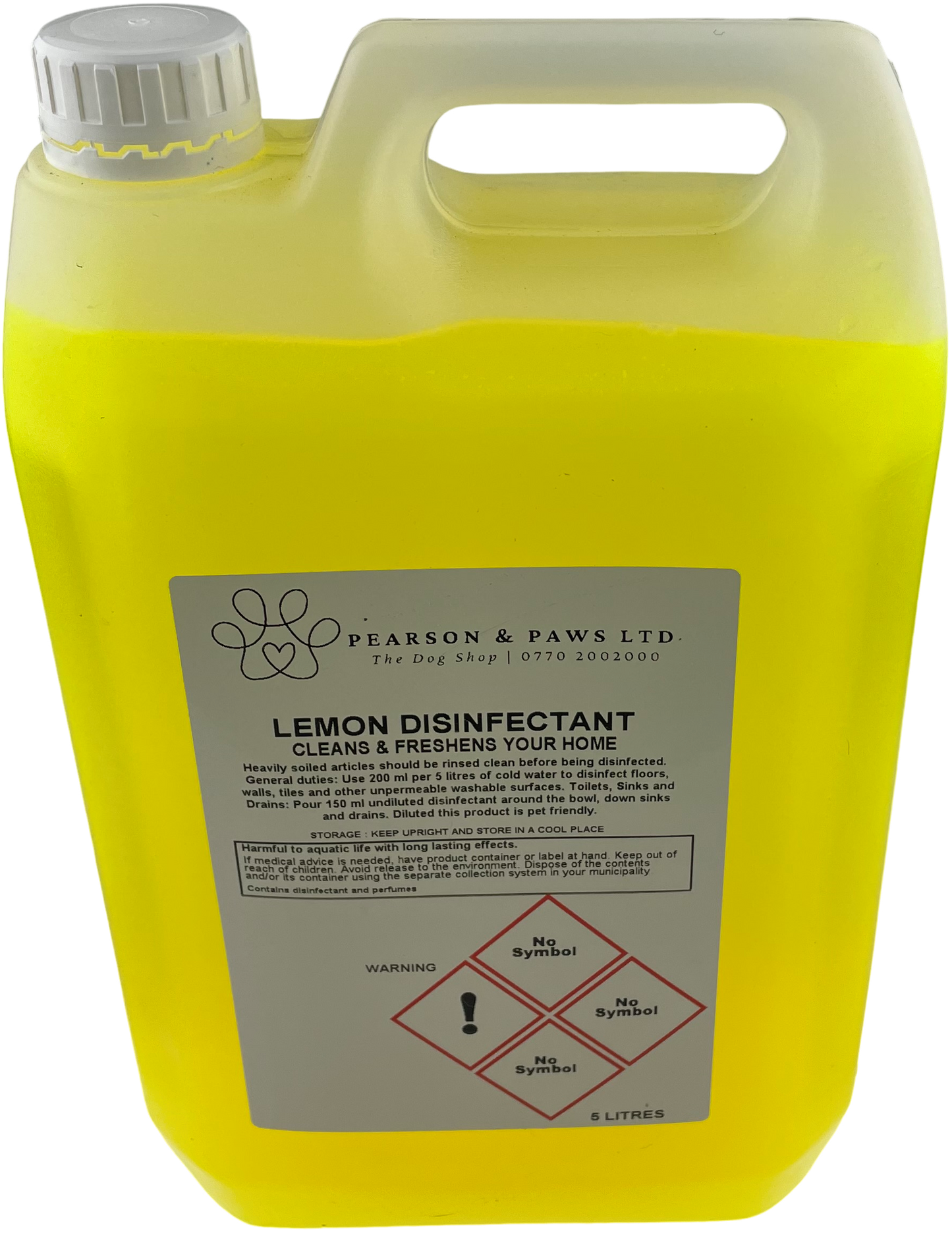 Lemon Disinfectant - Fresh Scented Cleaning for Indoor & Outdoor