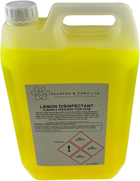 Lemon Disinfectant - Fresh Scented Cleaning for Indoor & Outdoor