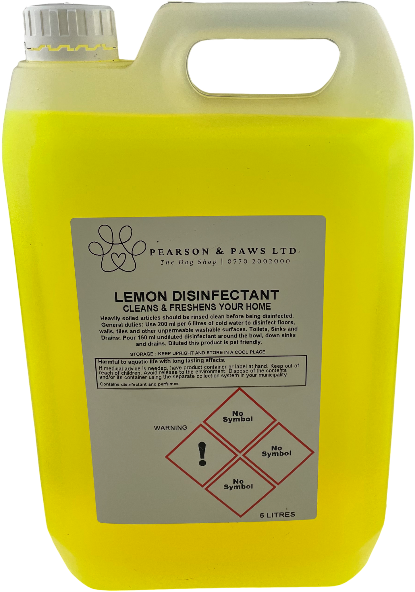 Lemon Disinfectant - Fresh Scented Cleaning for Indoor & Outdoor