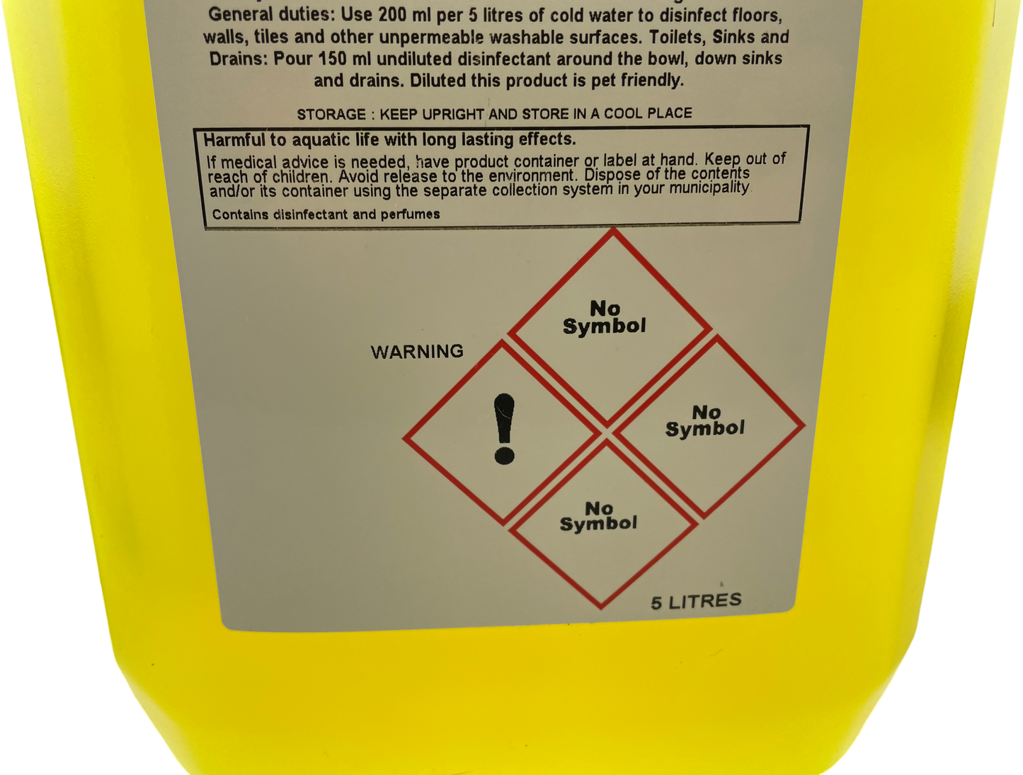 Lemon Disinfectant - Fresh Scented Cleaning for Indoor & Outdoor